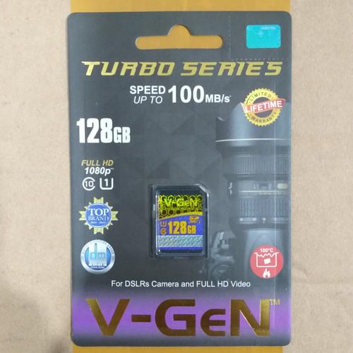 Foto Produk V-GeN SD card 128 GB Turbo | Memory card | Vgen dari SLN Store