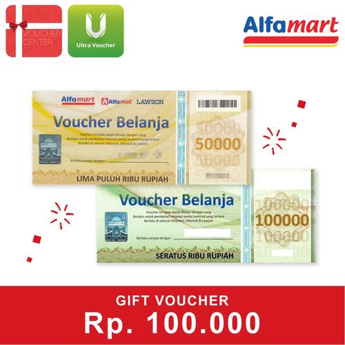 Gambar Voucher Alfamart Rp 100.000 dari Ultra Voucher Jakarta Selatan Tokopedia