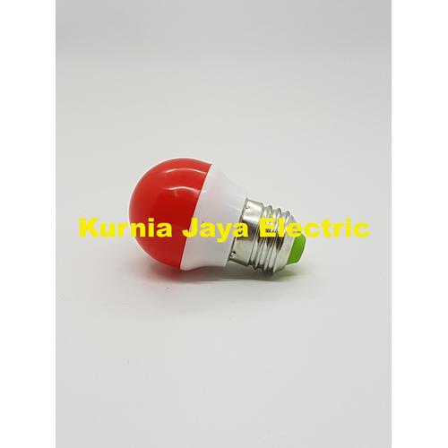 Foto Produk Lampu PingPong 1W Warna MERAH Bulb Bohlam Tidur LED E27 220V dari Kurnia Jaya Electric