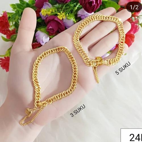 Jual Gelang Tangan Wanita Lapis Emas 24k Terlaris 2976 Kota Palembang Kevin Joshe Perhiasan Xuping Dan Titanium Tokopedia
