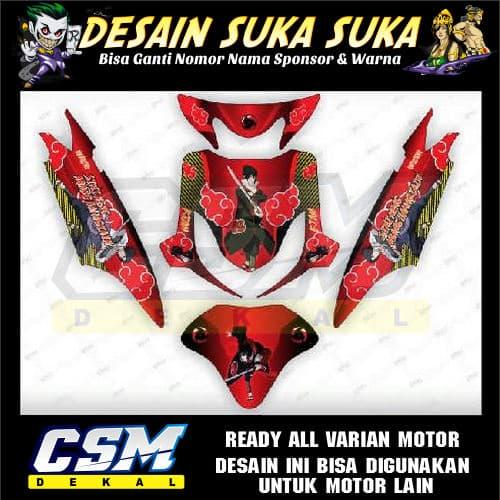 Foto Produk 379 DEKAL DECAL MOTOR MIO SPORTY STIKER STICKER STRIPING BODY naruto k dari csmdecal II