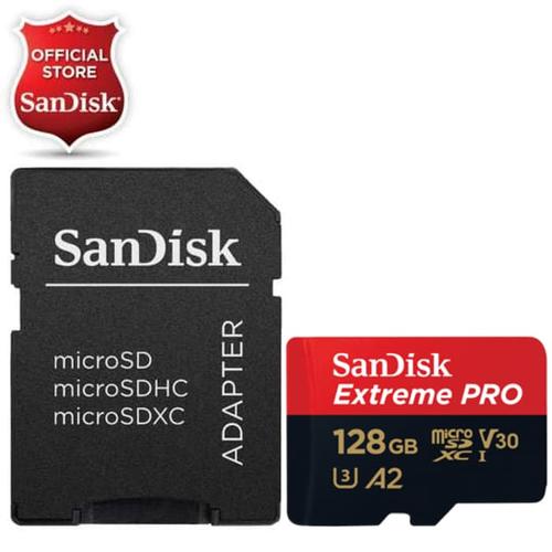 Foto Produk SanDisk Extreme Pro MicroSD 128GB A2 170MB/s V30 U3 4K dari SanDisk Official
