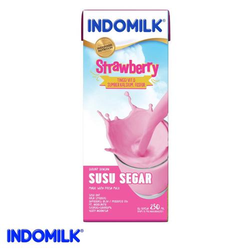 Foto Produk Indomilk UHT Stroberi 250 ml X 4 Pcs dari Indomilk Official Store
