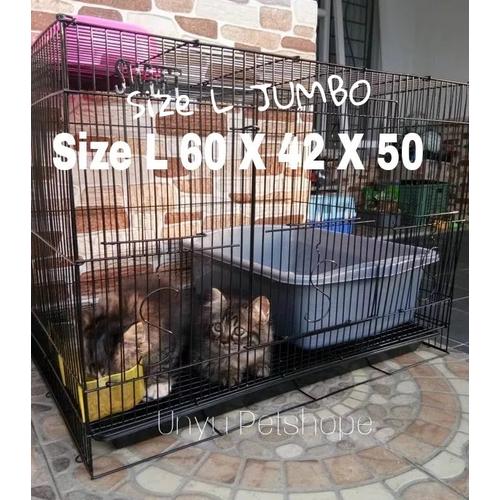 Foto Produk Kandang lipat besi Kucing Kelinci Burung Hamster Sugar glider size L dari Unyu Petshope II