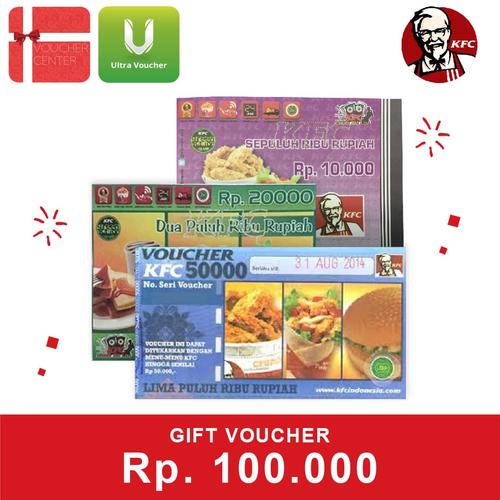 Foto Produk Voucher KFC Rp 100.000 dari Ultra Voucher