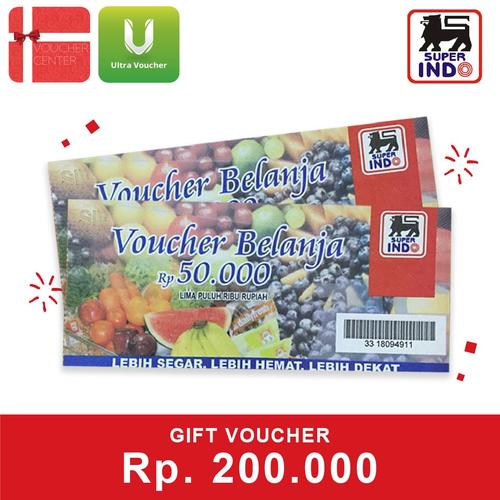 Foto Produk Voucher Superindo Rp. 200,000 dari Ultra Voucher