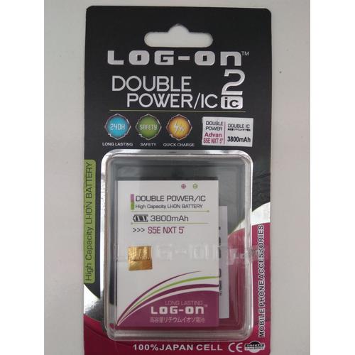 Foto Produk BATERAI LOG-ON ADVAN S5E NXT DOUBLE POWER IC BATRE BATTERY S5E NXT dari KAKA_Shop Official