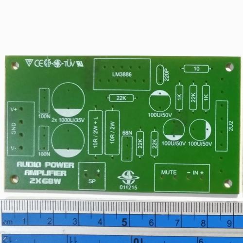 Jual PCB LM3886 Power Amplifier Mono 68W - Kota Surakarta - WooW