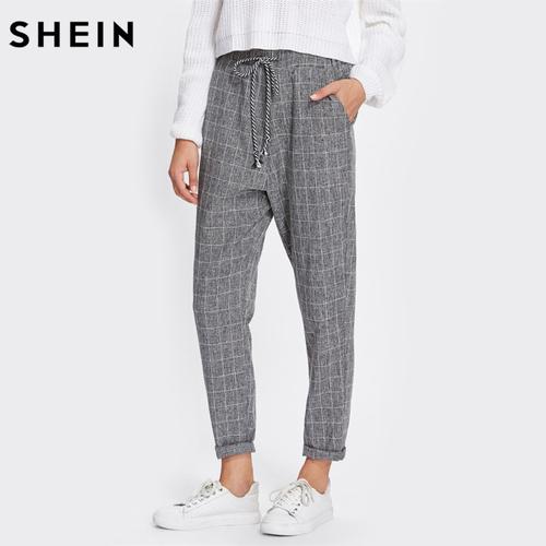 Jual New SHEIN Rolled Hem Drawstring 