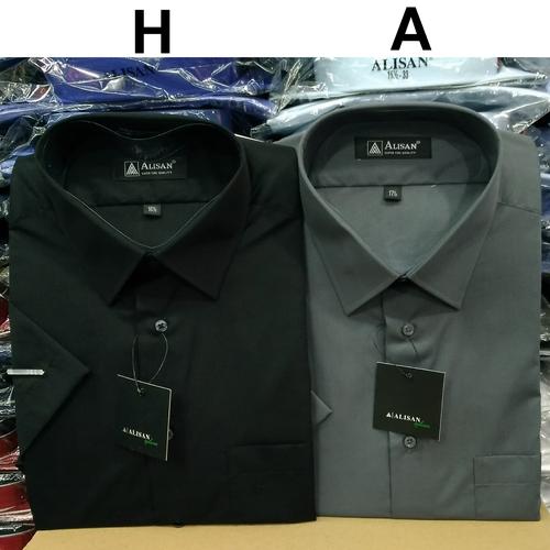 Foto Produk Kemeja Alisan Polos Lengan Pendek JUMBO SIZE 16,5 17 17,5 dari Resti muthia