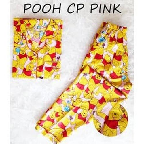 Foto Produk KEKINIAN!!!! CELANA PANJANG BAJU TIDUR WANITA POOH PINK dari Menwomenshop