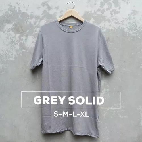 Foto Produk KAOS POLOS COTTON COMBED 30's WARNA ABU-ABU MUDA Size S M L XL dari GARUDA SPORTWEAR