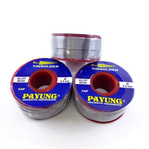 Foto Produk Timah Solder Merk Payung (Diameter 0.8mm) 250gr dari Centralelektrindo