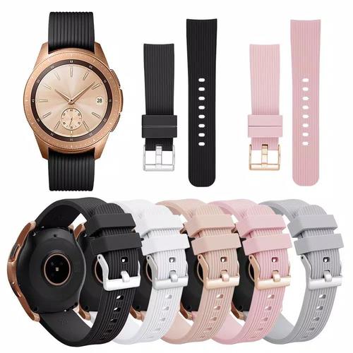 Foto Produk Strap Silicone Silikon Model Original Samsung Galaxy Watch 42mm Tali - Putih dari Logam Mulia Termurah