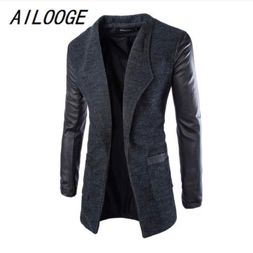 leather sleeve coat