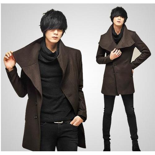 mens fitted wool coat