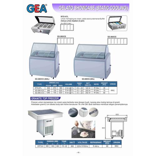 Foto Produk Gea - Granite Top Freezer ORTG9 dari elektropedia