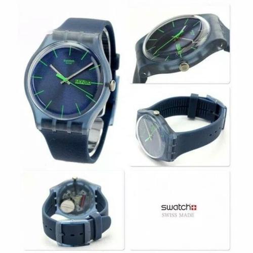 Gambar Swatch Analog Jam Tangan Karet Unisex SUON700 Blue Rebel Original dari Casio Original Jakarta Pusat Tokopedia