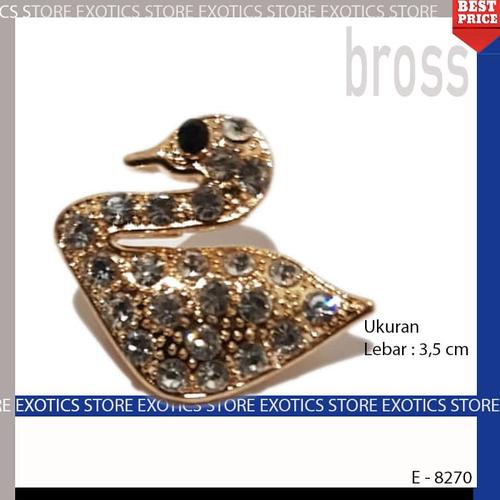Foto Produk Bross Dagu Bros Hijab Aksesoris Brooch Jilbab 8270 - angsa dari exotics-store