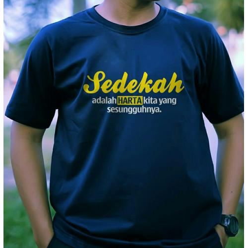 Jual Kaos T Shirt Baju Kata Kata Islami Sedekah Jakarta Timur Faiz Jayanti Shop Tokopedia