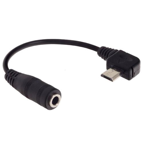 10cm Kabel Adapter Micro USB ke Jack 