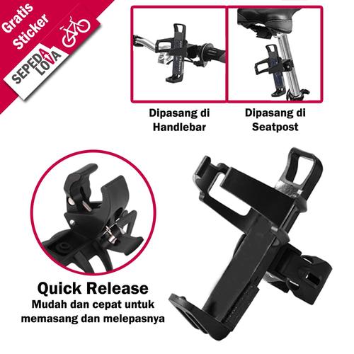 Foto Produk Tempat Botol Minum Sepeda Bottle Cage Beto Clamp Quick Release dari SepedaLova