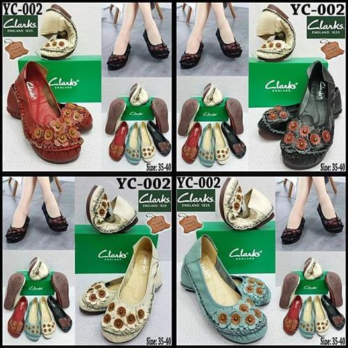 Foto Produk Sepatu Clarks litte Flower YC-002 "Black, Lightblue, Beige, Maroon" dari C Boutique
