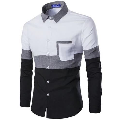 Foto Produk CASPER BAJU KEMEJA POLOS PRIA LENGAN PANJANG KEMEJA FORMAL COWOK - Putih, L dari FortKlass