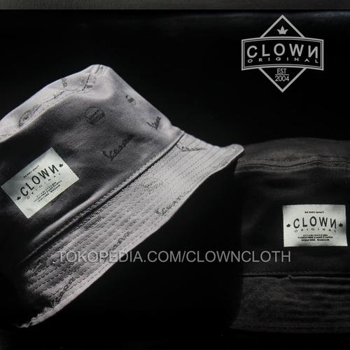 Foto Produk Topi Bucket Hat Vespa - Grey dari CLOWN CLOTH
