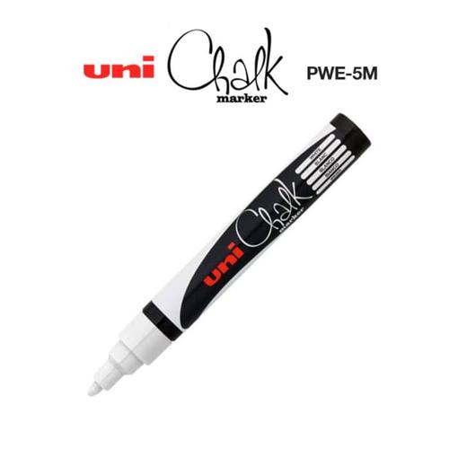 UNI CHALK PWE-5M FL YELLOW MARKER BULLET TIP (1.8-2.5 - View #6