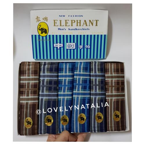 Foto Produk Sapu Tangan Merk Gajah | saputangan gajah | elephant | Handkerchief dari lovelynatalia12