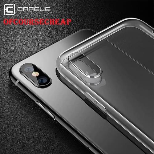 Gambar CAFELE CASE IPHONE XS XR XS MAX TRANSPARANT CLEAR TPU CASE ORIGINAL - iPhone X dari Of Course Cheap undefined Tokopedia