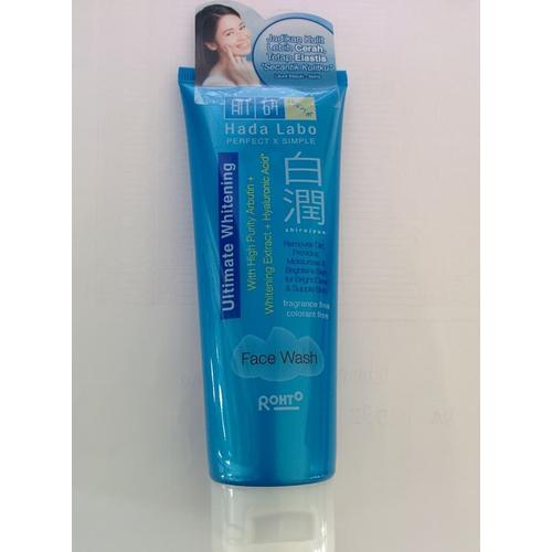 hada labo ultimate whitening face wash