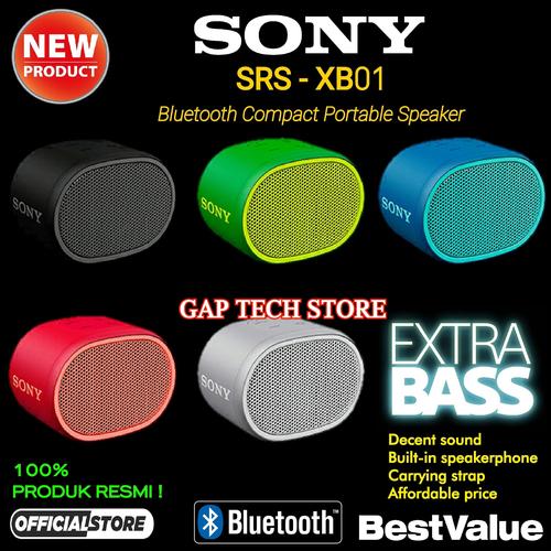 Foto Produk Sony SRS XB01 / SRS XB 01/ SRSXB01 Bluetooth Compact Portable Speaker dari GAP TECH STORE