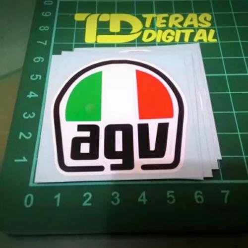 Foto Produk Cutting Sticker helm logo AGV italy 5cm dari Teras Digital