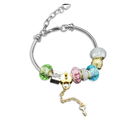 Foto Produk Colorful Charm Crystal Bracelet - Gelang Swarovski by Her Jewellery - Blue dari Her Jewellery