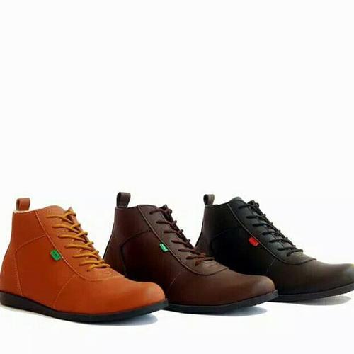 Jual Sepatu Sneakers Boots Kickers Brodo Pria Casual Tinggi Boot