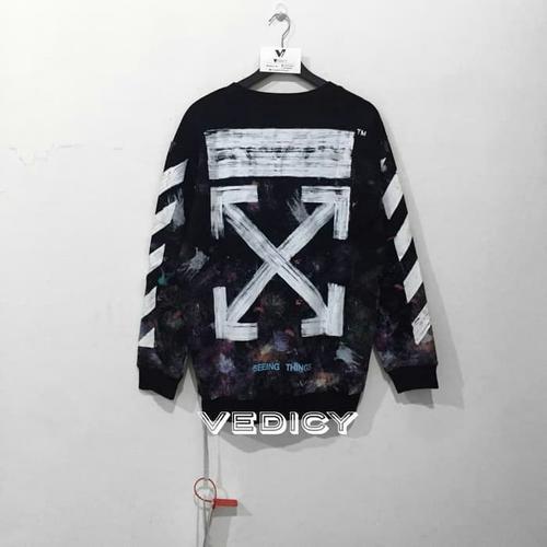 Foto Produk Off White sweeter baju Off white Galaxy brushed grade authentic dari Tj sport90