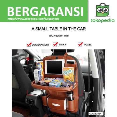 Foto Produk Tas Gantung Kursi Belakang Mobil Backseat Organizer dengan Meja C3727 dari JURAGANESIA