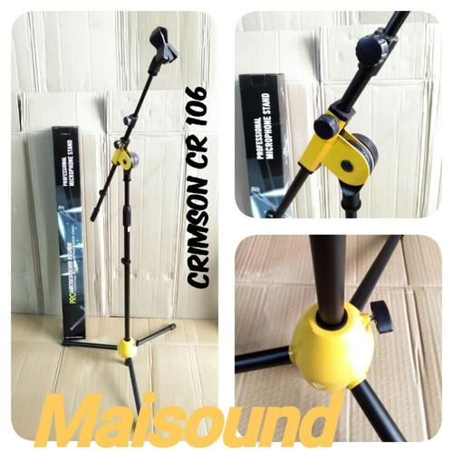 Foto Produk STAND MIC MICROPHONE CRIMSON CR-106 FULL BESI dari Maisound