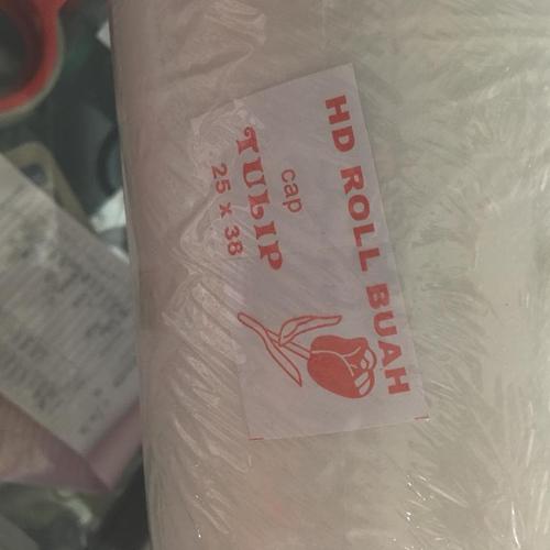 HD roll plastik buah cap tulip 25x38 