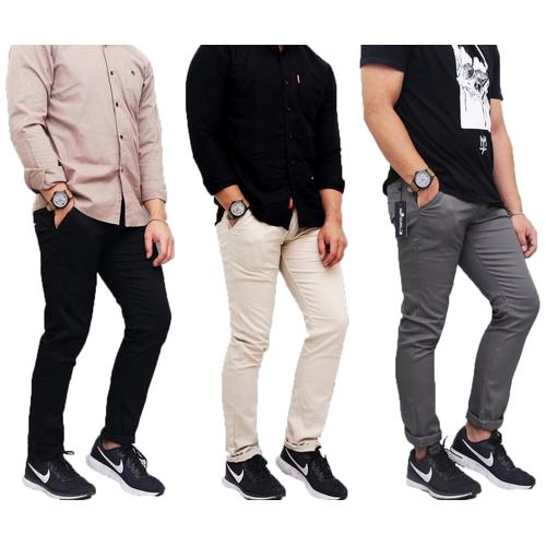 Foto Produk Celana Panjang Chino Pria Premium Quality / Celana Kerja Pria - Abu-abu, 27 dari Simpleclothes.id