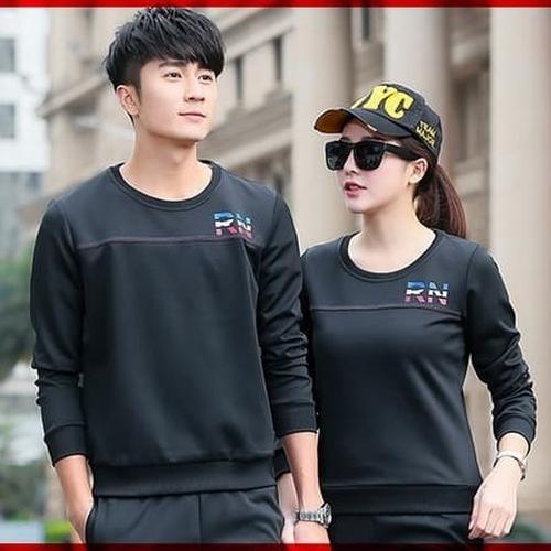 Foto Produk Couple kaos sweater SW RN HITAM dari ChocoGold