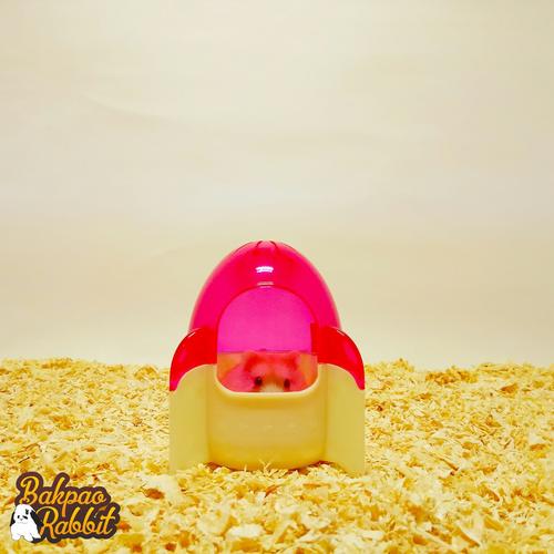 Foto Produk ALEX AL137 HAMSTER ROCKET ROOM PINK (TEMPAT MANDI HAMSTER) dari Bakpao Rabbit