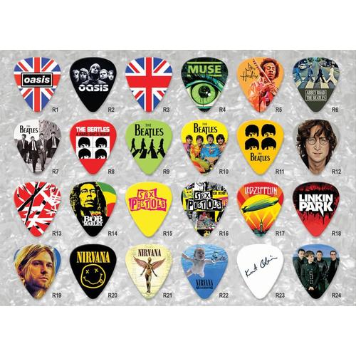 Foto Produk Pick Gitar Rock Band 0.46mm 0.71mm 1.0mm Plectrum Guitar Celluloid - 0.46 - 1.0mm dari Buy2fun