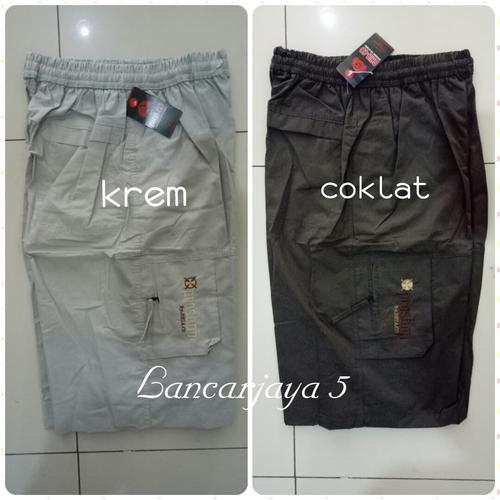 Foto Produk CELANA PENDEK 7/8 JUMBO CARGO CASUAL MURAH PINGGANG KARET-DHIACO dari Bukuanak-import