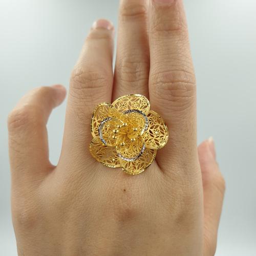 Jual Cincin Emas Asli Kadar 700 Model Bunga Cantik Mewah Elegant Uk 15 17 Kota Makassar Shop At Alice110 Tokopedia