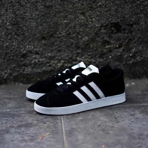 Jual Adidas VL court black white - Kota 