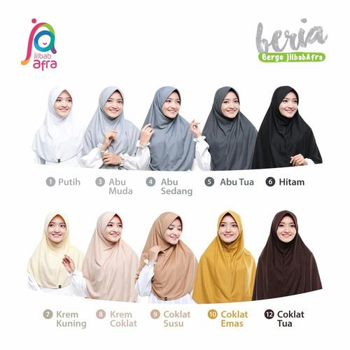 Foto Produk Jilbab Afra Beria ukuran L dari Hijab Fathia