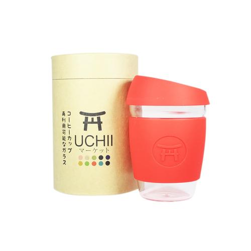 Foto Produk UCHII Portable Travel Glass + Silicone Cup w/ Lid | Gelas Kopi Mobile - Biru dari uchii store